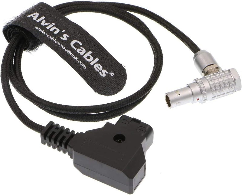 Alvin's Cables Anton D-TAP to 2 pin Male Power Cable for Teradek ARRI (Right Angle 2 Pin Flexible Cable) - Image 1