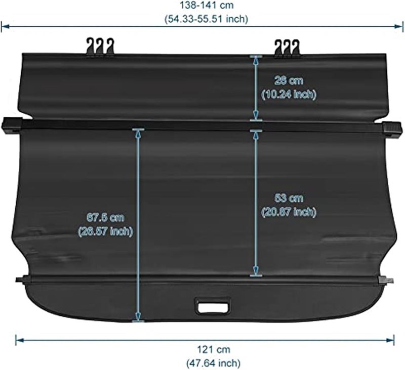 DEMULAX Retractable Cargo Cover for Edge 2021 Plus - Image 5