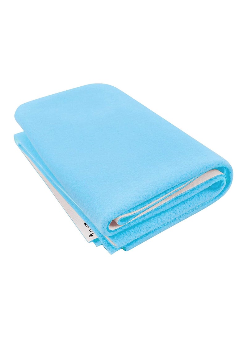 Polka Tots POLKA TOTS Waterproof & Reusable Baby Bed Protector Absorbent Mat Dry Sheet for New Born Infants (Mint, 100 X 140 CM, Large)  - Image 3