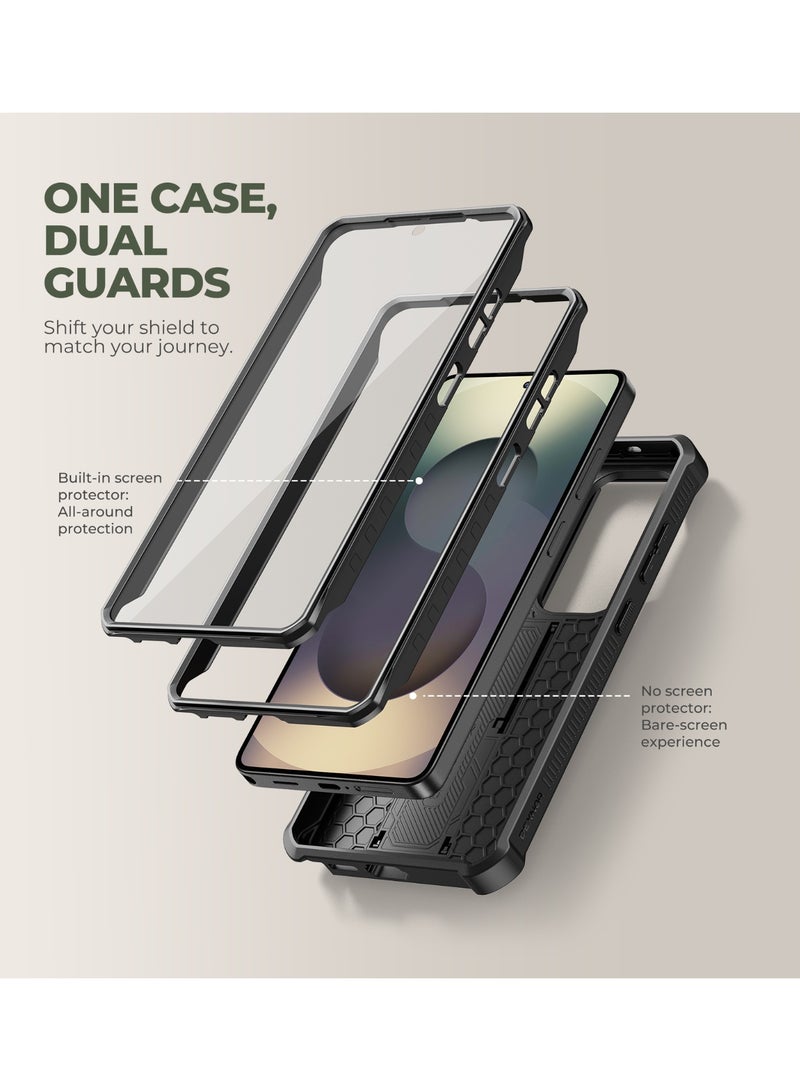 Dexnor for Samsung Galaxy S26 Ultra Case with Upgraded Slide Camera Cover & 2 Front Frames & Built-in Screen Protector & Kickstand, Heavy-Duty Rugged Case Full-Body Protective Cover(2026),Black - Image 4