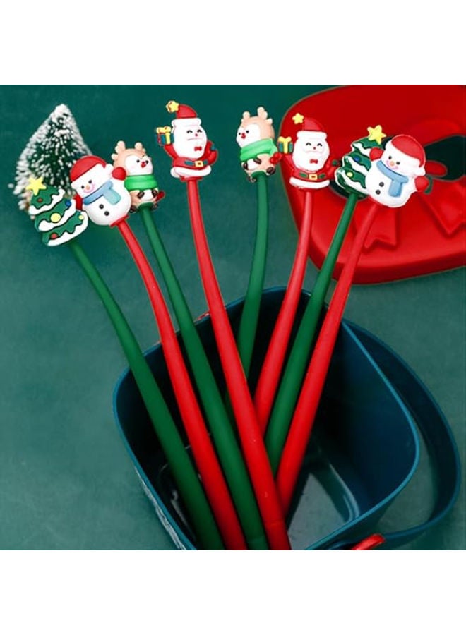 قلم حبر جاف لعيد الميلاد، 8 أقلام، 0.38 مم - Image 1