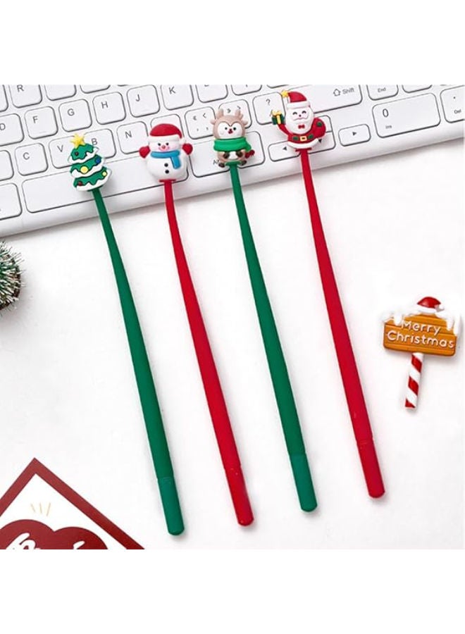 قلم حبر جاف لعيد الميلاد، 8 أقلام، 0.38 مم - Image 4