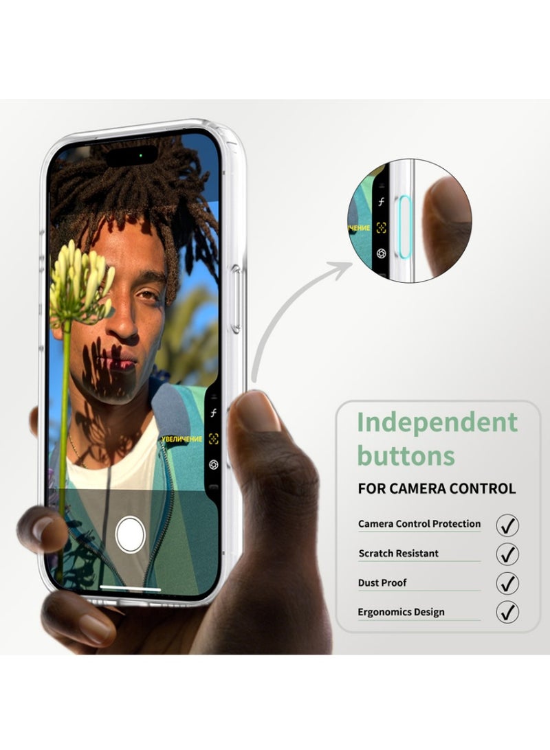 X-level iPhone 17 Pro MagSafe Case Magnetic Back Cover,【 Shockproof Protection】Translucent Matte Back, Slim Phone Cover with Strong Magnet for Apple 17 Pro (2025)(White) - Image 2