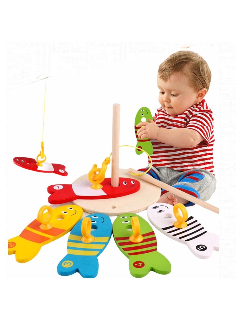 Highland Wooden Fishing Toy for Toddlers - Learning and Education Toys for Toddlers - Image 1