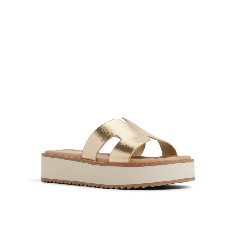 الدو أحذية أنيلي للنساء ذهبية مسطحة - Image 4