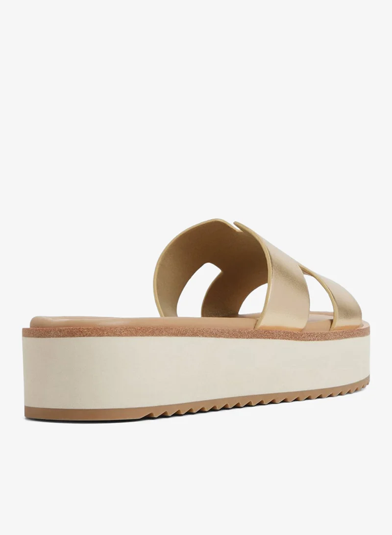 الدو أحذية أنيلي للنساء ذهبية مسطحة