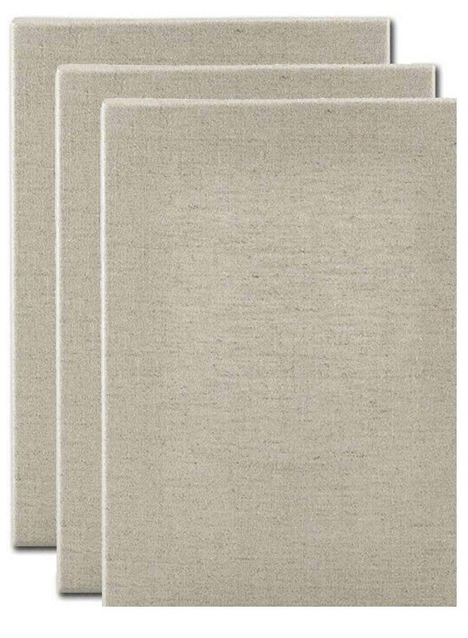 Senso Clear Primed Linen Panels - 6x6-3 Pack of Panels for Painting Oils, Acrylics, Pastels and More - Image 1