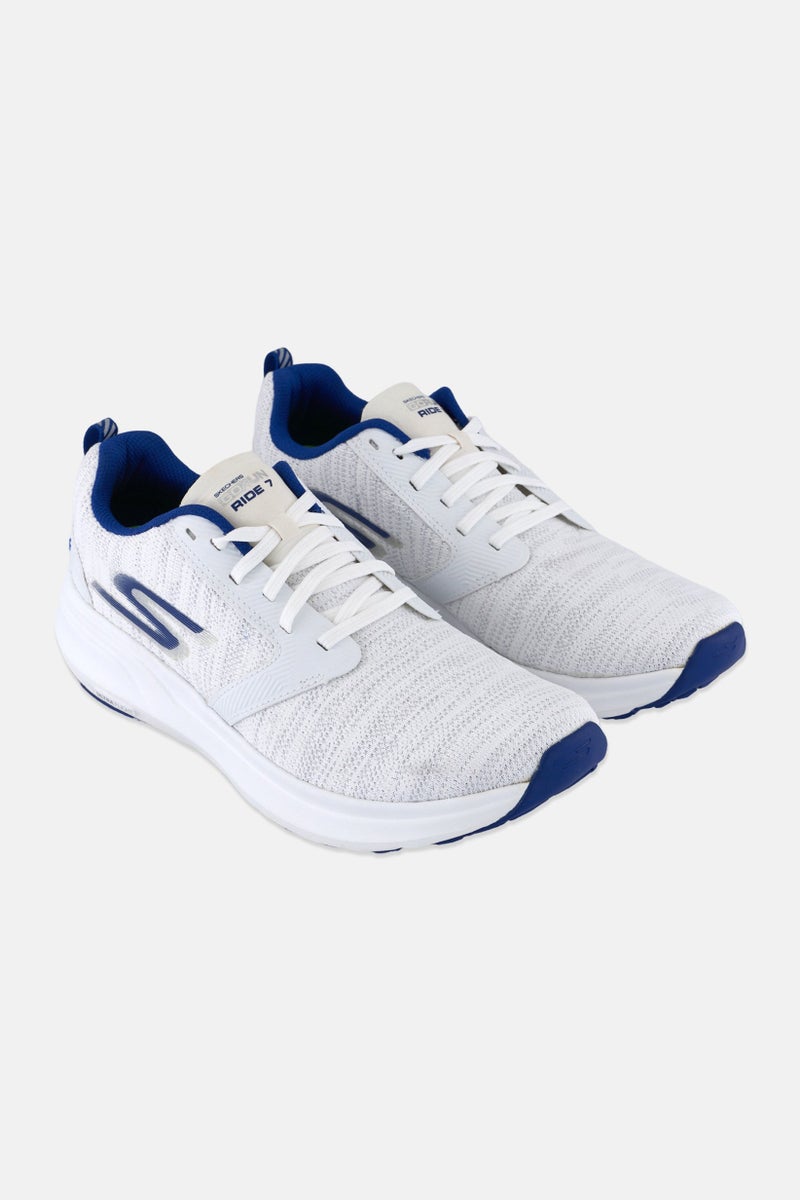 SKECHERS Women La Marathon Ride 7 Lace Up Tennis Shoes, White - Image 1