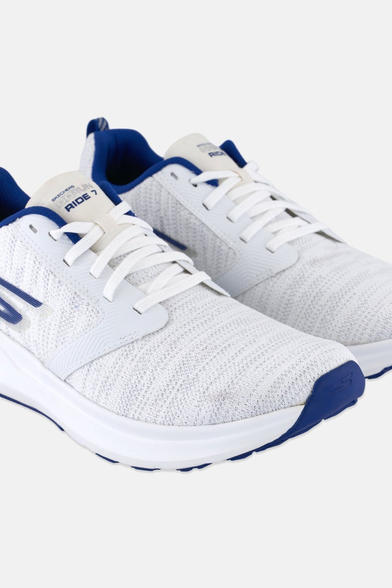 SKECHERS Women La Marathon Ride 7 Lace Up Tennis Shoes, White - Image 3