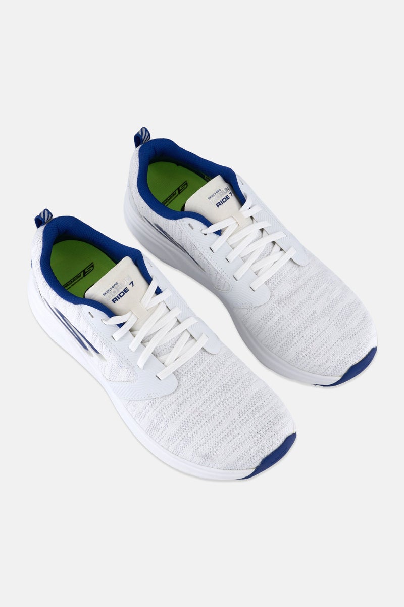SKECHERS Women La Marathon Ride 7 Lace Up Tennis Shoes, White - Image 4
