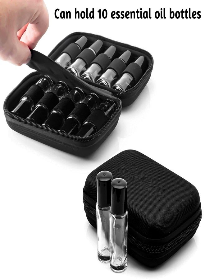 BLLREMIPSUR Essential Oil Carrying Case Holds 10 Bottles (5/10/15ml), Hard Shell Roller Bottles Storage Bag, Travel Portable Essential Oils Bottles Organizer - Image 5