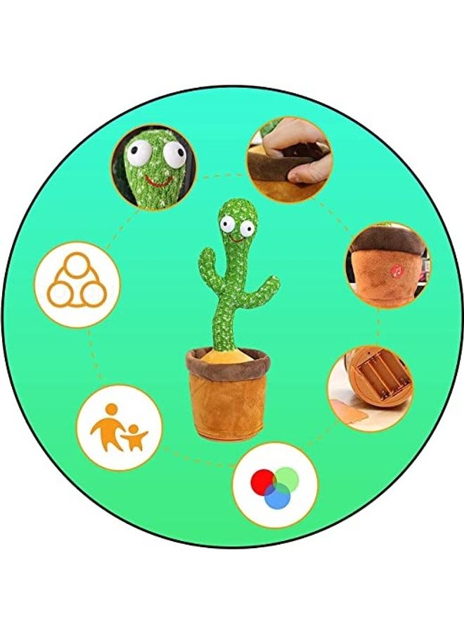 ACHAS Electric Dancing Stuffed Cactus Plant With Music - Image 2