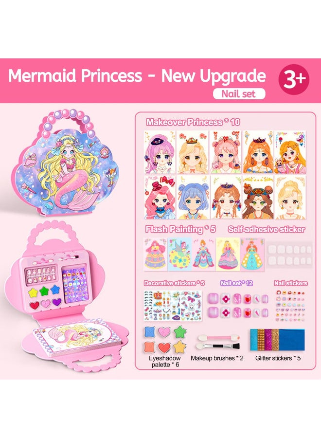 Art Craft Activity for Kids, Paper Craft Kits, Diamond Painting, Dress Up & DIY Paper Makeup Arts, Princess Toys Gift Set, Birthday Party Gift for Girls - Image 2