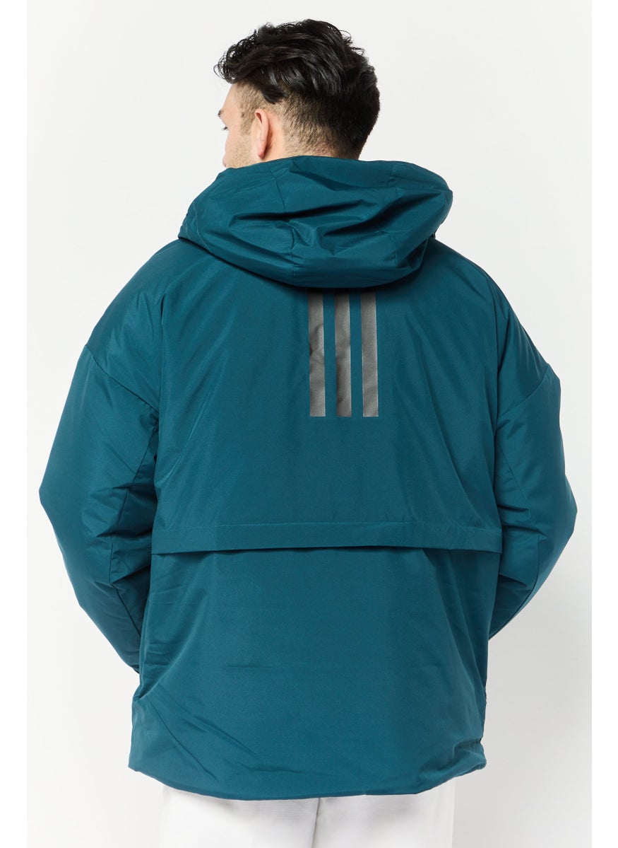 Adidas Men Sportswear Fit Long Sleeve Outdoor Traveer Insulated Jacket, Teal Green  - Image 4