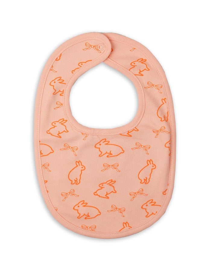 Kidbea Organic Cotton Baby Bib, Adjustable Snap Closure Soft Absorbent Feeding Bibs Apron for Newborns & Infants Child With Cute Prints | Reusable Baby Essential (Pack of 3) - Image 2
