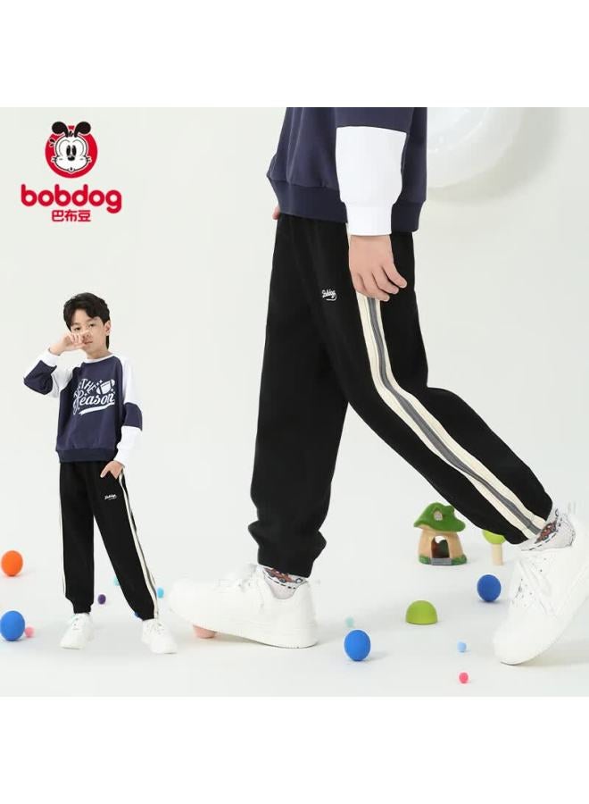 Bobdog Boys' Pants Spring And Autumn Youth Tapered Sweatpants Children's Loose Long Pants For Older Kids Casual Sports Pants - Image 4