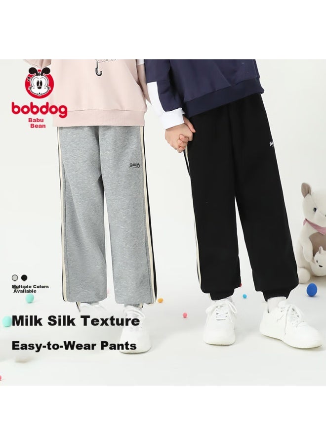 Bobdog Boys' Pants Spring And Autumn Youth Tapered Sweatpants Children's Loose Long Pants For Older Kids Casual Sports Pants - Image 2