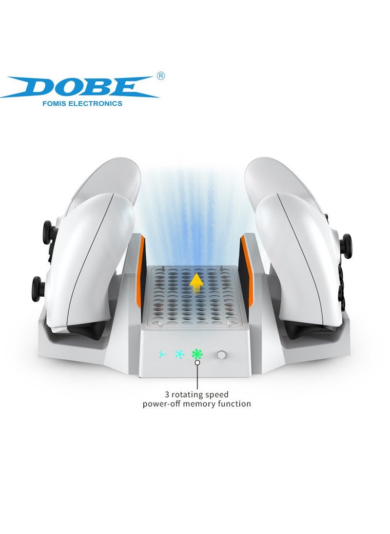 DOBE - Cooling Stand for Xbox Series S, Vertical Cooling and Charging Stand, cooling station, Dual Controller USB Ports 2 x 800mAh Rechargeable Batteries for XSX|S/One S/One X/One cooling system coolingfan - Image 1