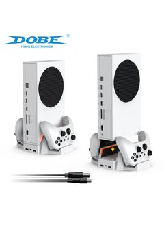 DOBE Cooling Stand for Xbox Series S, Vertical Cooling and Charging Stand, cooling station, Dual Controller USB Ports 2 x 800mAh Rechargeable Batteries for XSX|S/One S/One X/One cooling system coolingfan  - Image 4