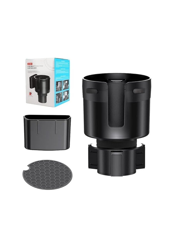 Multifunctional Car Cup Holder Expander with Adjustable Base for Large Bottles - Image 1