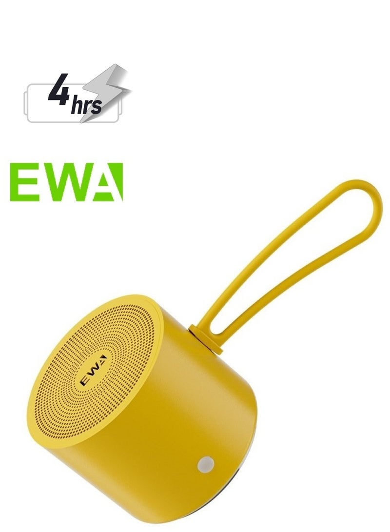 EWA مكبر صوت بلوتوث محمول صغير EWA A127 مقاوم للماء IPX5 (أصفر) - Image 1