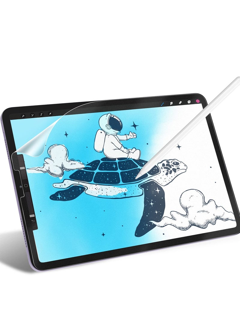 جي تيك واقي شاشة ورقي لجهاز Ipad Air 5 و4 (10.9 بوصة 2022 2020 موديل الجيل الخامس والجيل الرابع) فيلم ورقي غير لامع مضاد للوهج للحيوانات الأليفة للرسم - Image 1