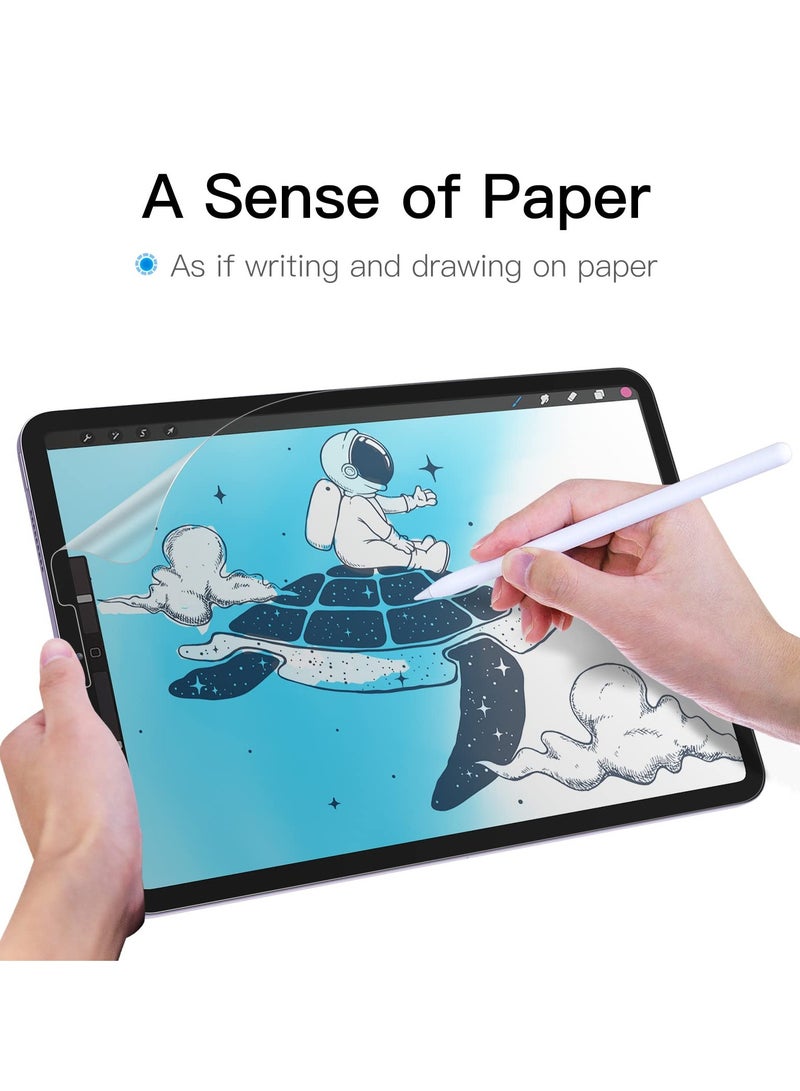 جي تيك واقي شاشة ورقي لجهاز Ipad Air 5 و4 (10.9 بوصة 2022 2020 موديل الجيل الخامس والجيل الرابع) فيلم ورقي غير لامع مضاد للوهج للحيوانات الأليفة للرسم - Image 2