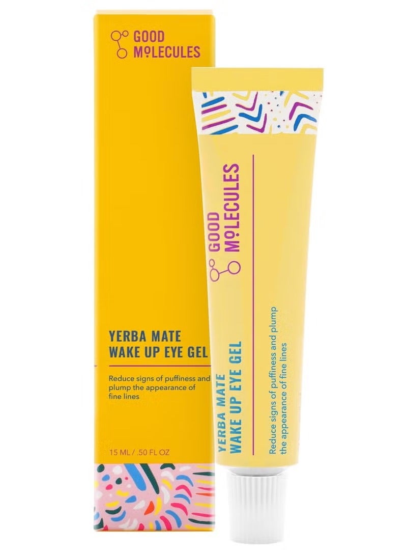 Good Molecules Yerba Mate Wake Up Eye Gel - Yerba Mate, Hyaluronic Acid and Caffeine to Hydrate, Minimize Puffiness and Swelling - Skincare for Face - Image 1