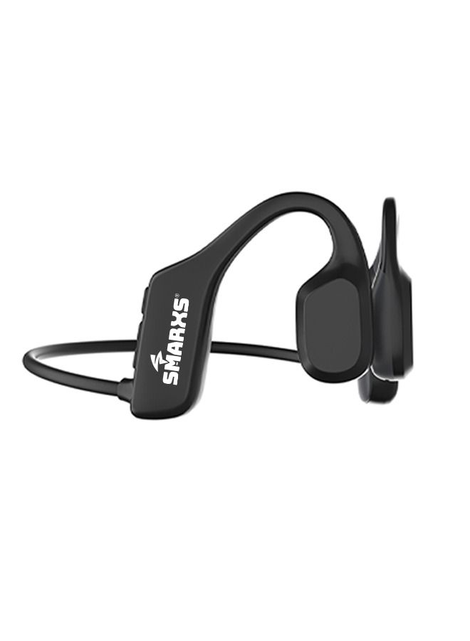 Smarxs Openear Bone X1  Bone Conduction Headset Neckband Sound Stereo Ear Hook Bluetooth Waterproof Bluetooth Wireless Sport. Black Color - Image 1