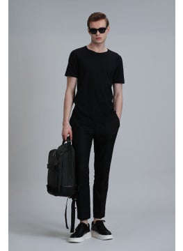 Lufian Men's Junya Basic T-Shirt 111020203 Black  - Image 2