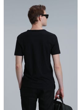Lufian Men's Junya Basic T-Shirt 111020203 Black  - Image 3