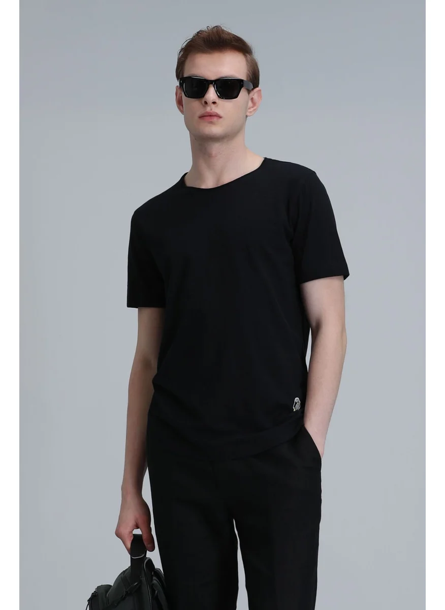 Lufian Men's Junya Basic T-Shirt 111020203 Black