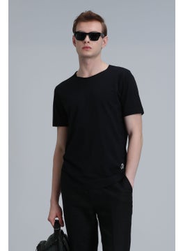 Lufian Men's Junya Basic T-Shirt 111020203 Black  - Image 1