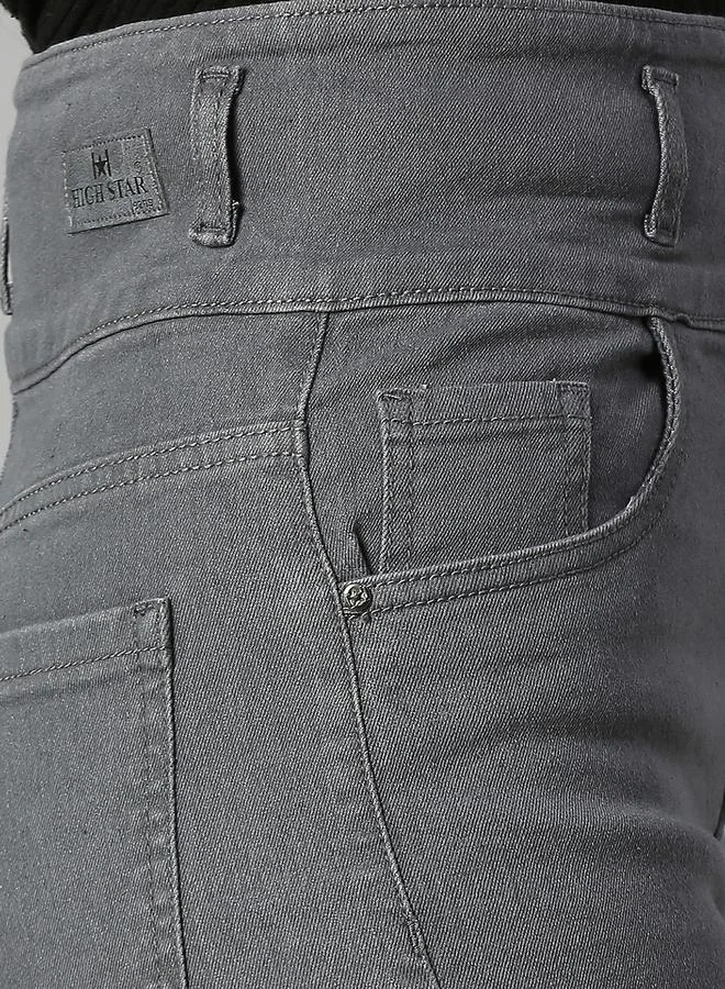 HIGH STAR HIGH STAR High Rise Light Wash Wide Leg Jeans