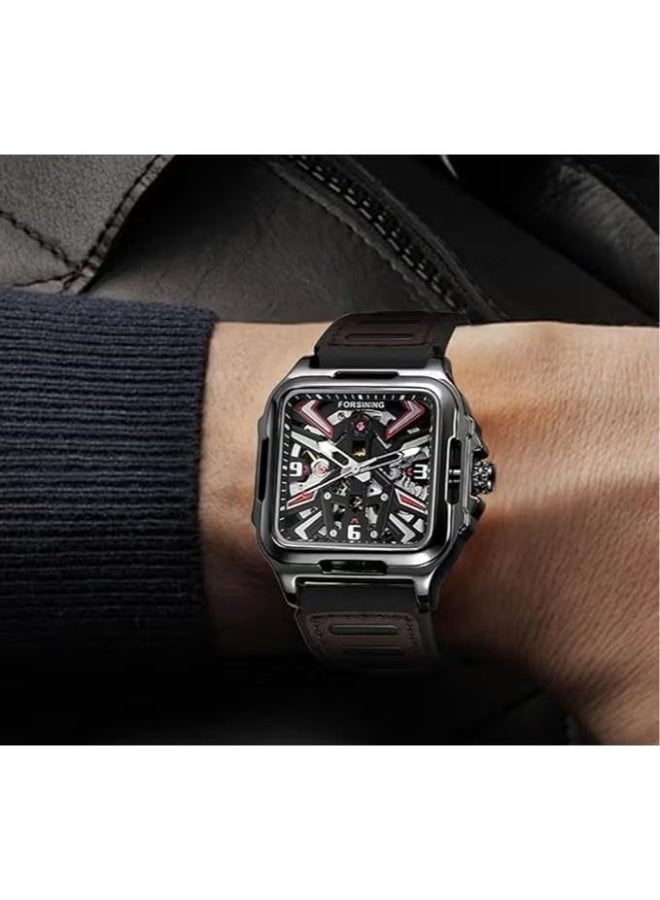 FORSINING Watches for Men Watch Leather Strap Luxury Luminous Water Resistant Automatic Mechanical Wristwatch 1008 - Image 5