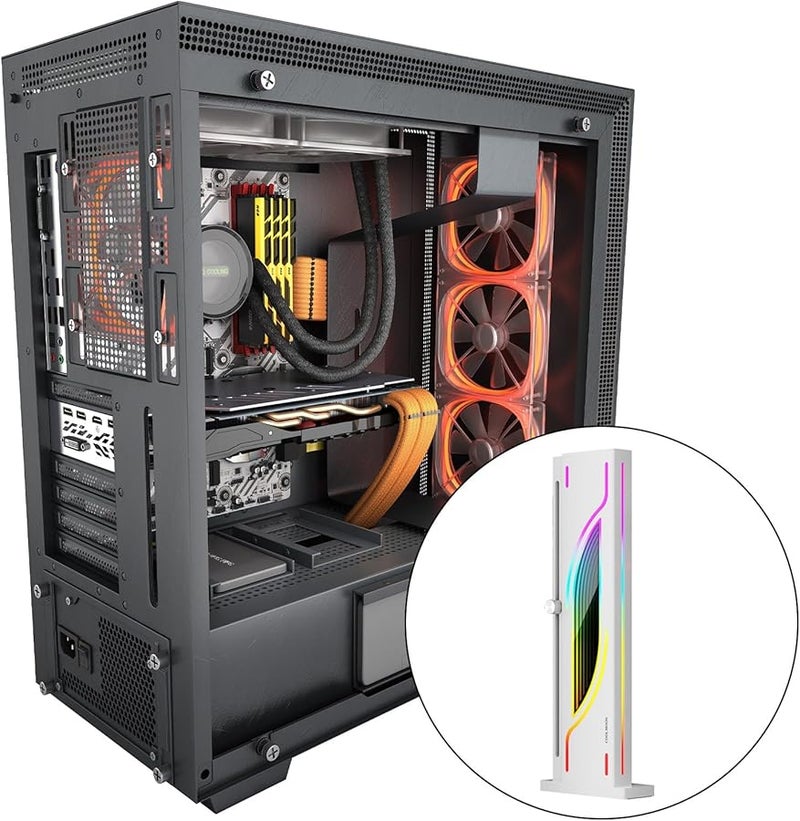 Black Aluminum GPU Support Bracket for Enhanced Graphics Card Security and Smooth Operation - Image 3