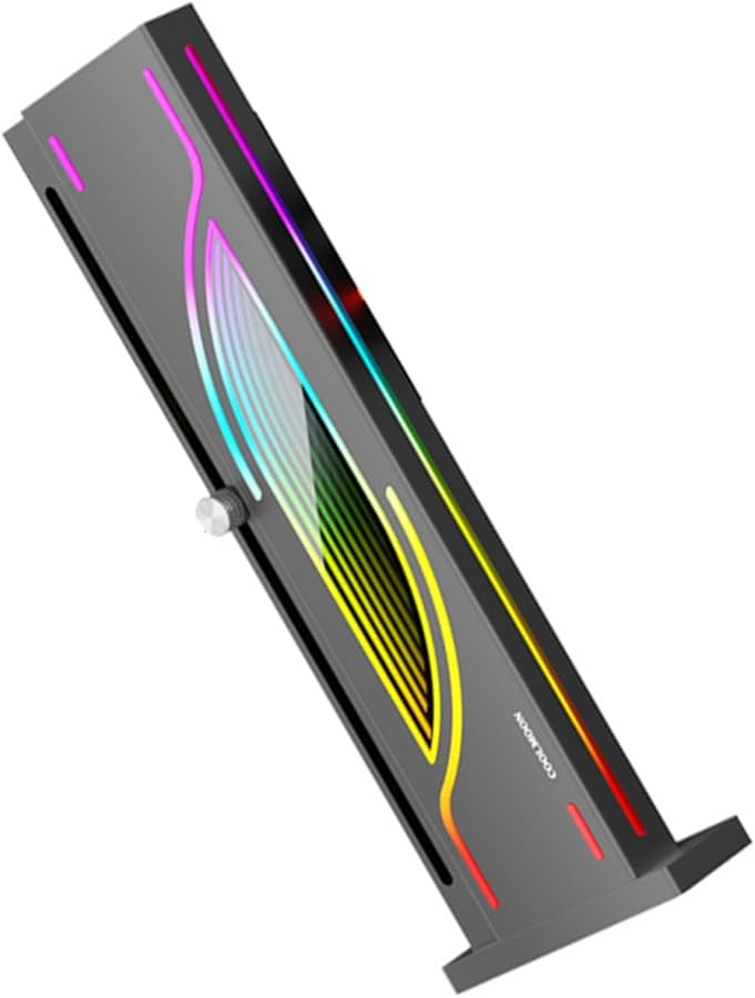 Black Aluminum GPU Support Bracket for Enhanced Graphics Card Security and Smooth Operation - Image 1