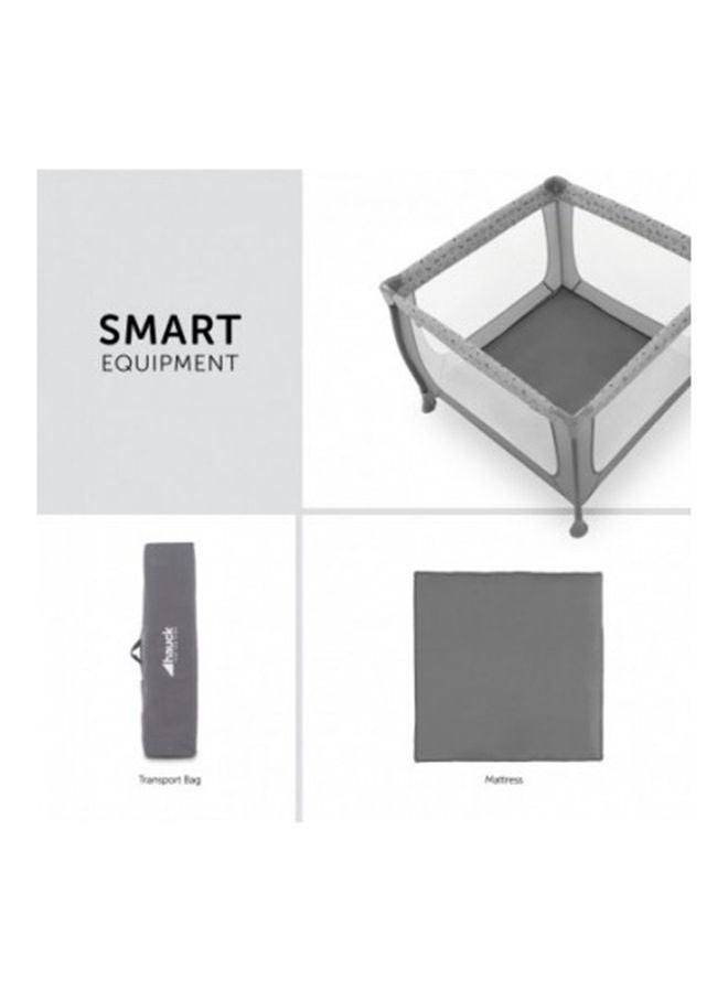hauck Sleep N Play Sq Playpen Travel Cot For Babies And Children From Birth To 15 Kg, Square 90 X 90 Cm, Compact Foldable Includes Carry Bag - Nordic Grey - Image 4