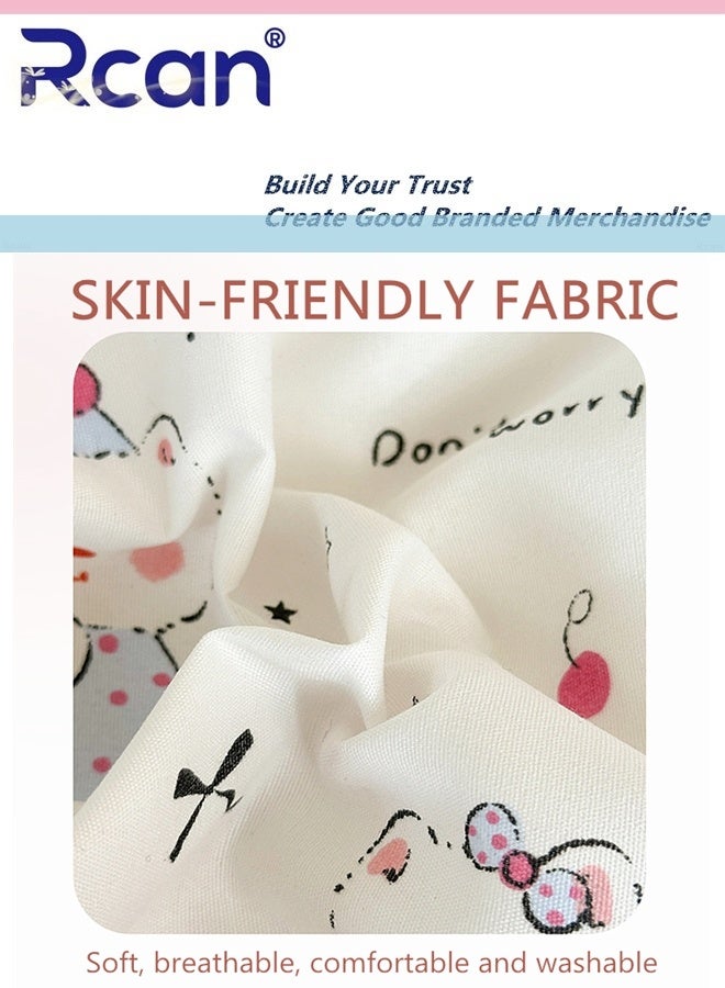 ركان طقم غطاء لحاف مكون من 3 قطع لموسم المدرسة على طراز الكلية مطبوع عليه رسوم متحركة للأطفال غطاء لحاف وأغطية وسائد مجموعة لسرير مفرد للمهاجع وسرير الأطفال للأولاد والبنات 150 × 200 سم / 59 × 78.7 بوصة - Image 5