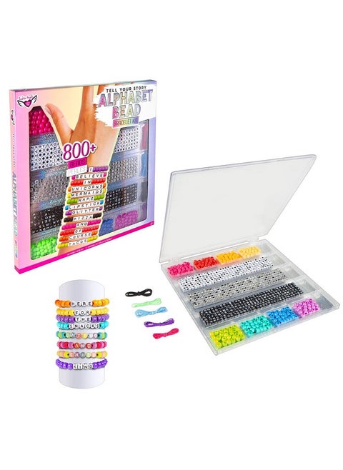 Diy Tell Your Story Alphabet Bead Case (12355). 800+ Colorful Charms And Beads. Screenfree Arts And Crafts And Jewelry Making. Great Gift Or Reward. Inspiration Guide And Instructions