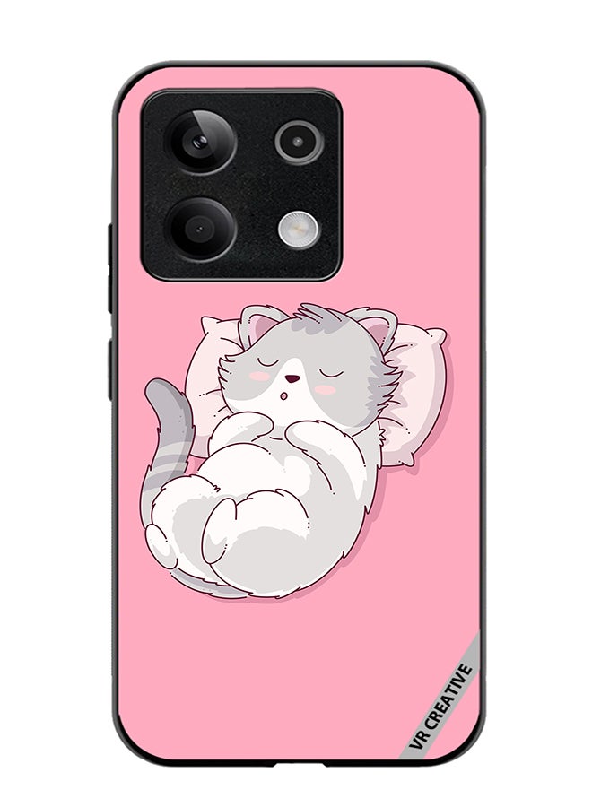 VR CREATIVE Protective Case Cover For Xiaomi Poco X6 Cozy Cat Design Multicolour - Image 1