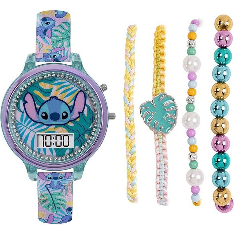 Disney Lilo & Stitch Stitch Digital Watch & Bracelet Set - Image 1