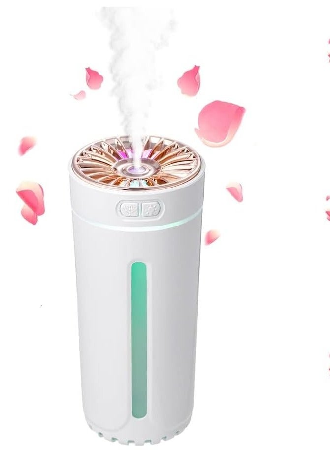 300ml Colorful Ambient Light Air Humidifier and Aroma Diffuser Humidifier for Desktop, Home, Car  - Image 2