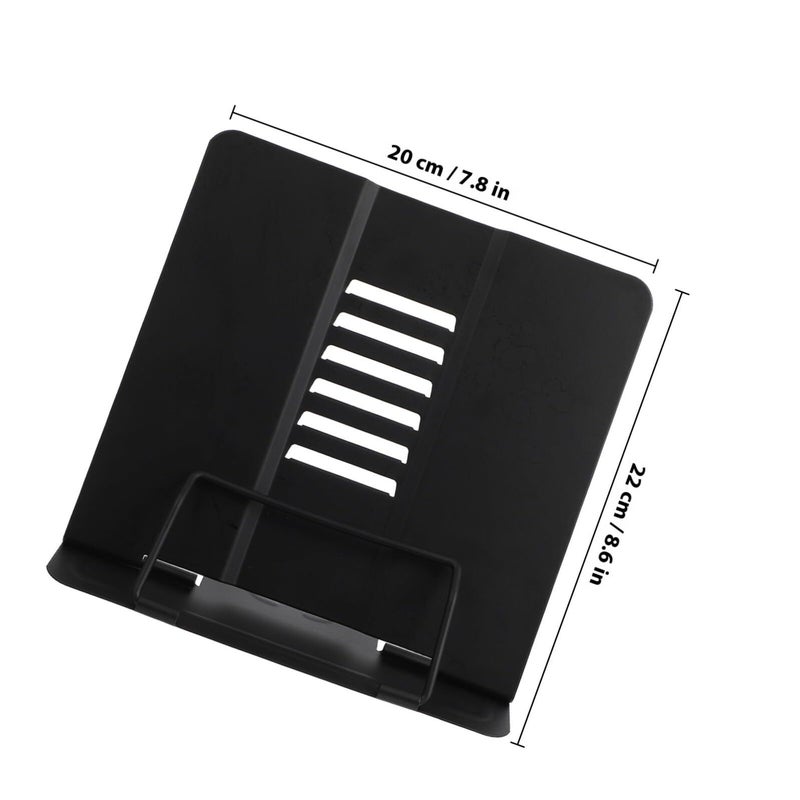 Adjustable Metal Desktop Book Stand For Students With Vision Protection Black - Image 3