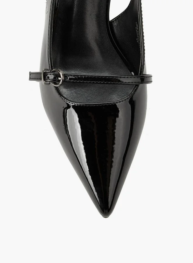 Celeste BLACK Women Kitten Heel Pointed Toe Shoes for Women | Best Price UAE