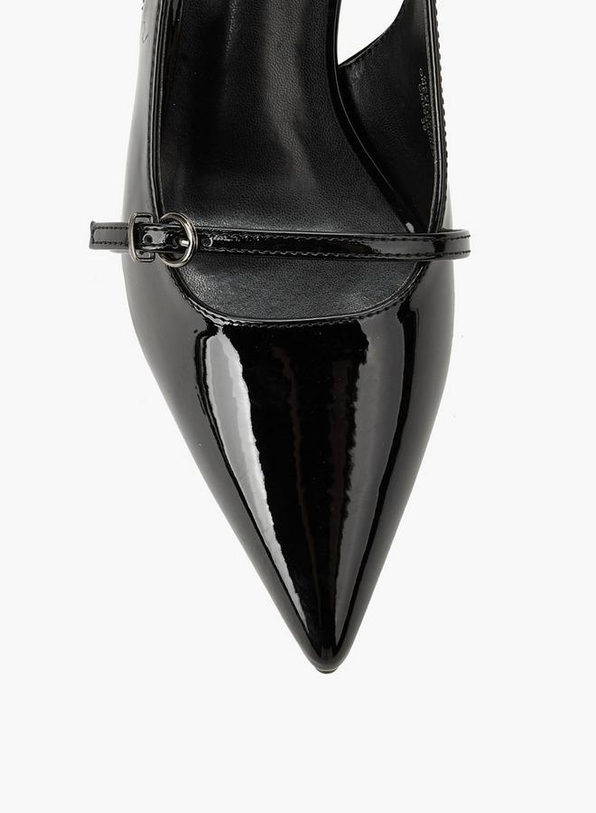 Celeste Women Kitten Heel Pointed Toe Shoes - Image 4
