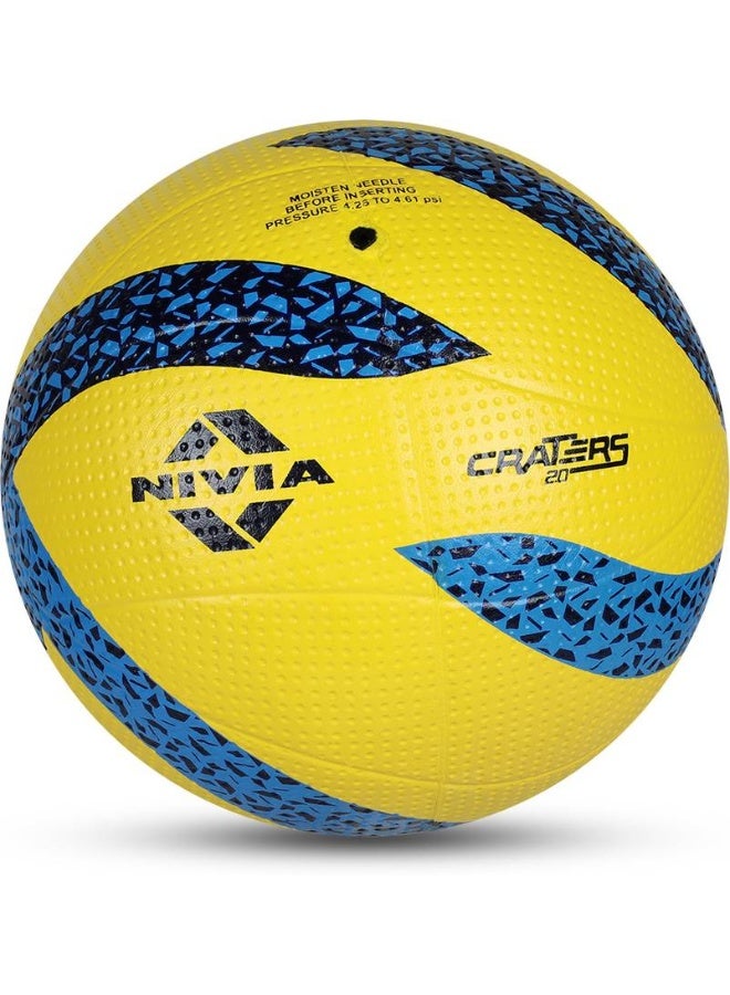 Nivia NIVIA Craters Volleyball - Size: 4  (Standard, Pack of 1, Blue, Yellow) - Image 1