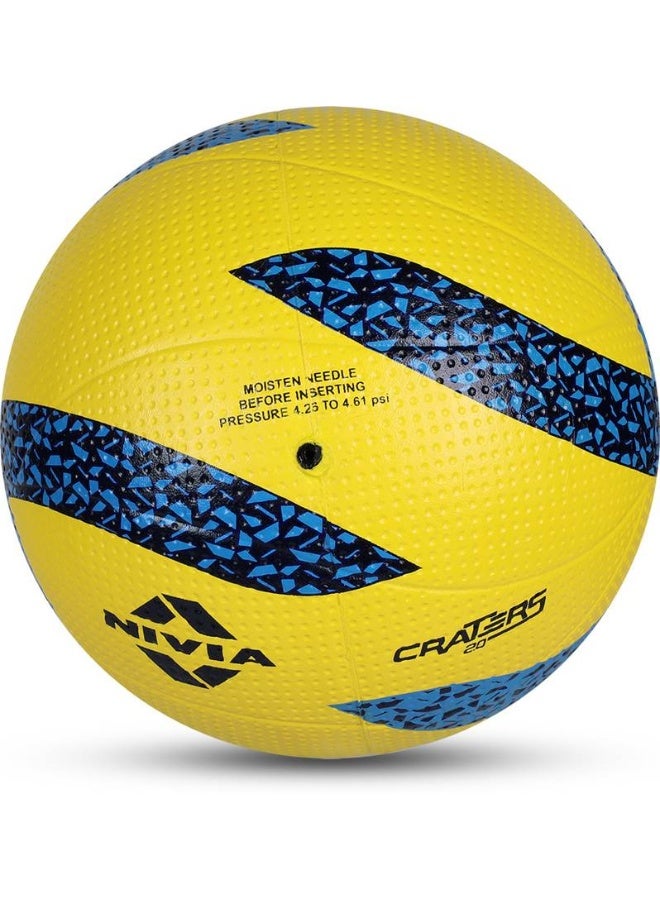 Nivia NIVIA Craters Volleyball - Size: 4  (Standard, Pack of 1, Blue, Yellow) - Image 4