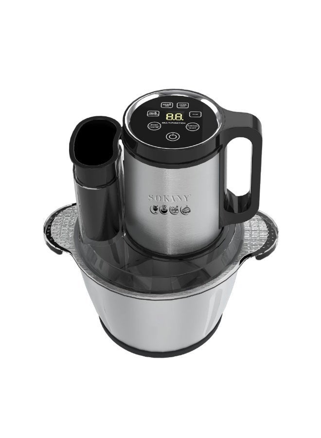 سوكاني محضرة الطعام متعددة الوظائف من Sokany بقوة 800 واط – سعة 5.5 لتر مع شاشة لمس ذكية وتحكم بثلاث سرعات لتحضير اللحوم والعجين والخضروات - Image 5