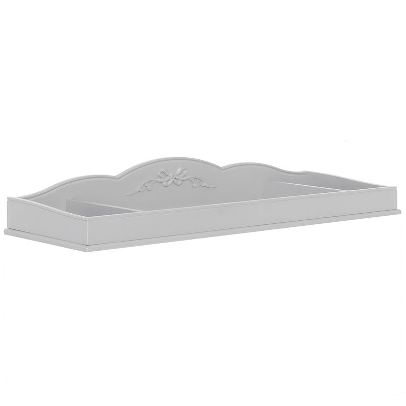 Evolur Aurora Change Tray I Lasting Quality I Intricate Ribbon Bow Scrollwork Silver Mist